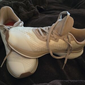 Women's Athletic Shoes in Cream and Tan